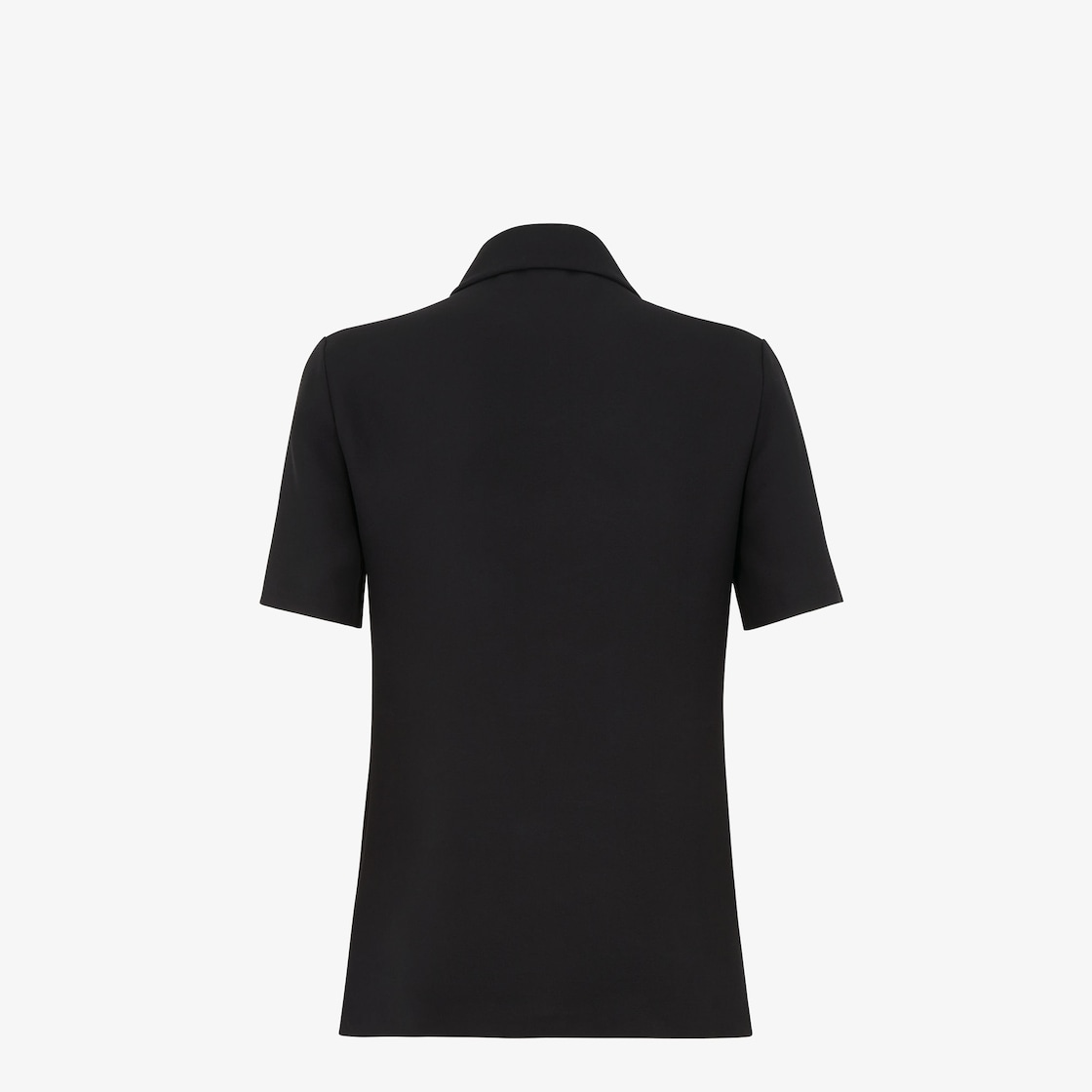 Polo shirt Black silk cady jersey Black - Image 2/3