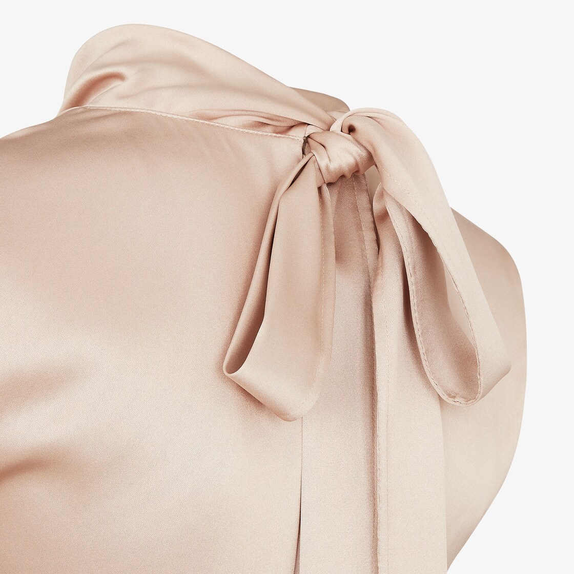 Top Champagne-coloured silk top Gold - Image 4/5