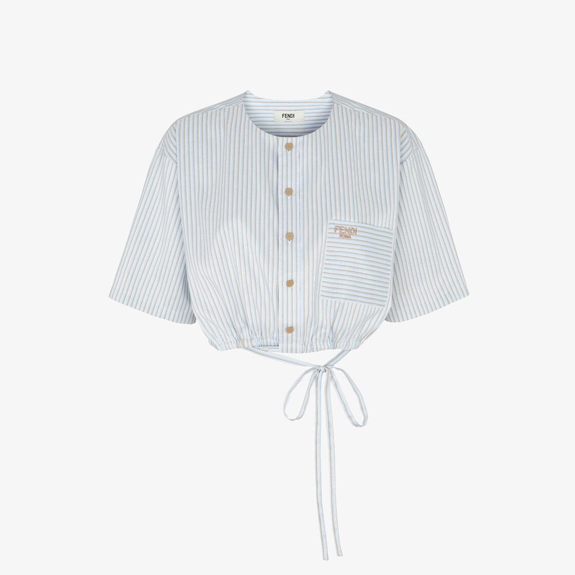 Shirt Light blue cotton and silk shirt Light blue - Image 1/5