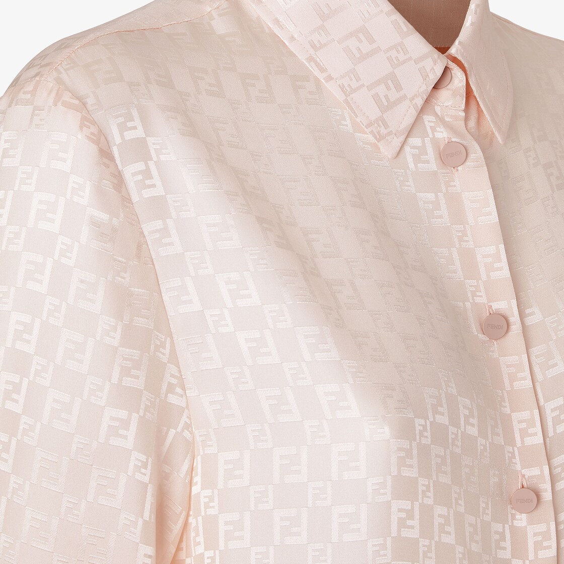 Shirt Pink FF silk shirt Pink - Image 3/4