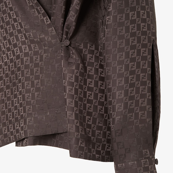 Fendi Long-sleeved shirt with a crossover silhouette | Thumbnail 3