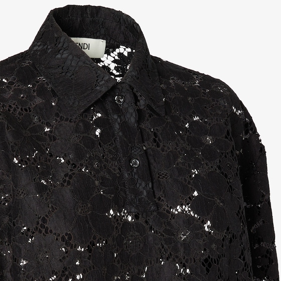 Fendi Oversize polo-shirt with classic collar and button fastening | Thumbnail 3