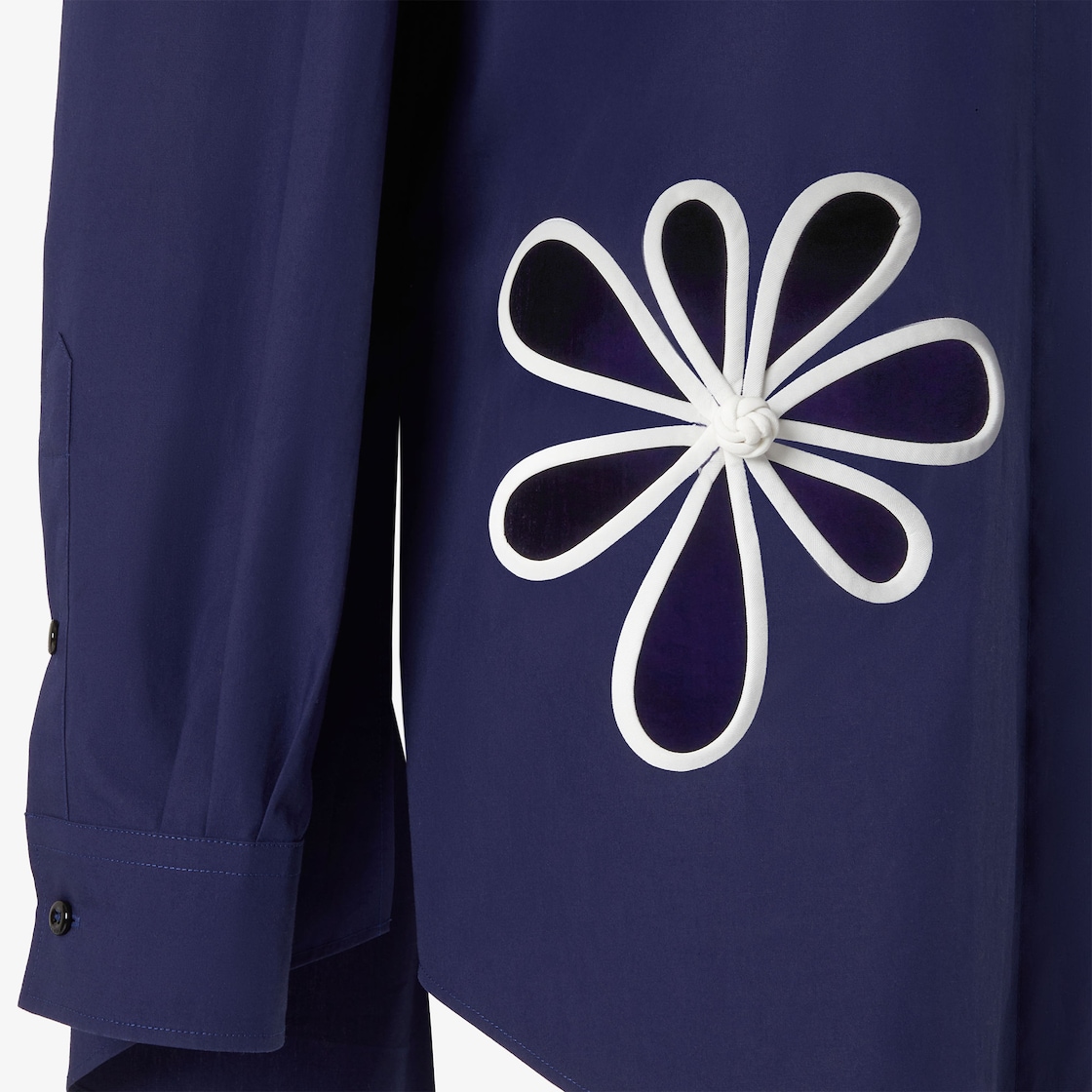 Shirt Dark blue poplin shirt Blue - Image 4/5