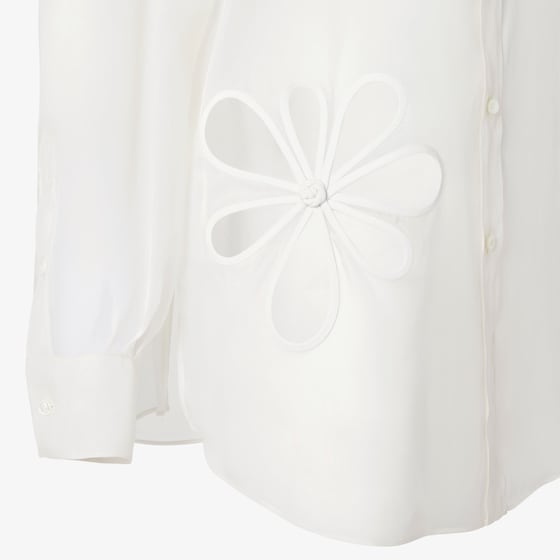 Fendi Long-sleeved shirt with rounded side slits | Thumbnail 3