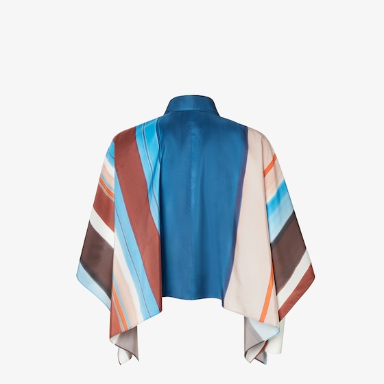 Fendi Cropped shirt with full, short sleeves and side slits | Thumbnail 2
