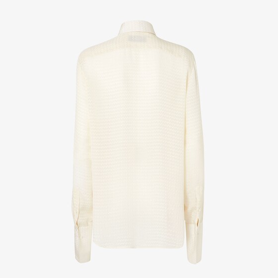 Fendi Regular-fit shirt featuring an all-over jacquard weave | Thumbnail 2