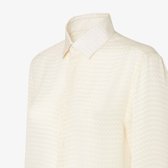 Fendi Regular-fit shirt featuring an all-over jacquard weave | Thumbnail 3