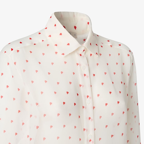 Fendi Regular-fit long-sleeved shirt with a small heart motif | Thumbnail 3