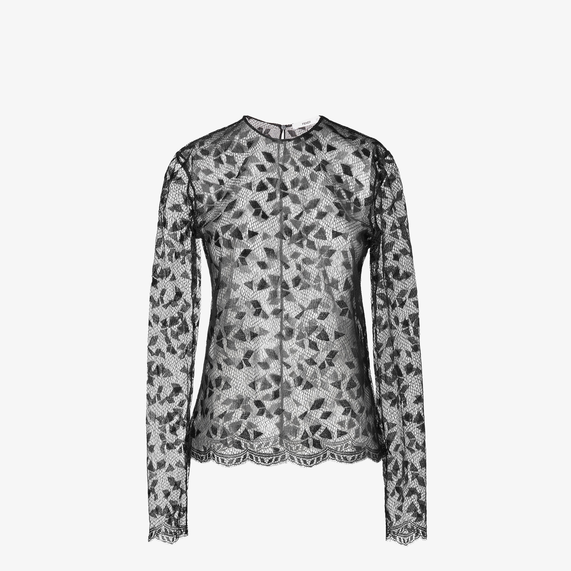 FENDI メッシュ ブラック 長袖 トップス Top - Black | FENDI US