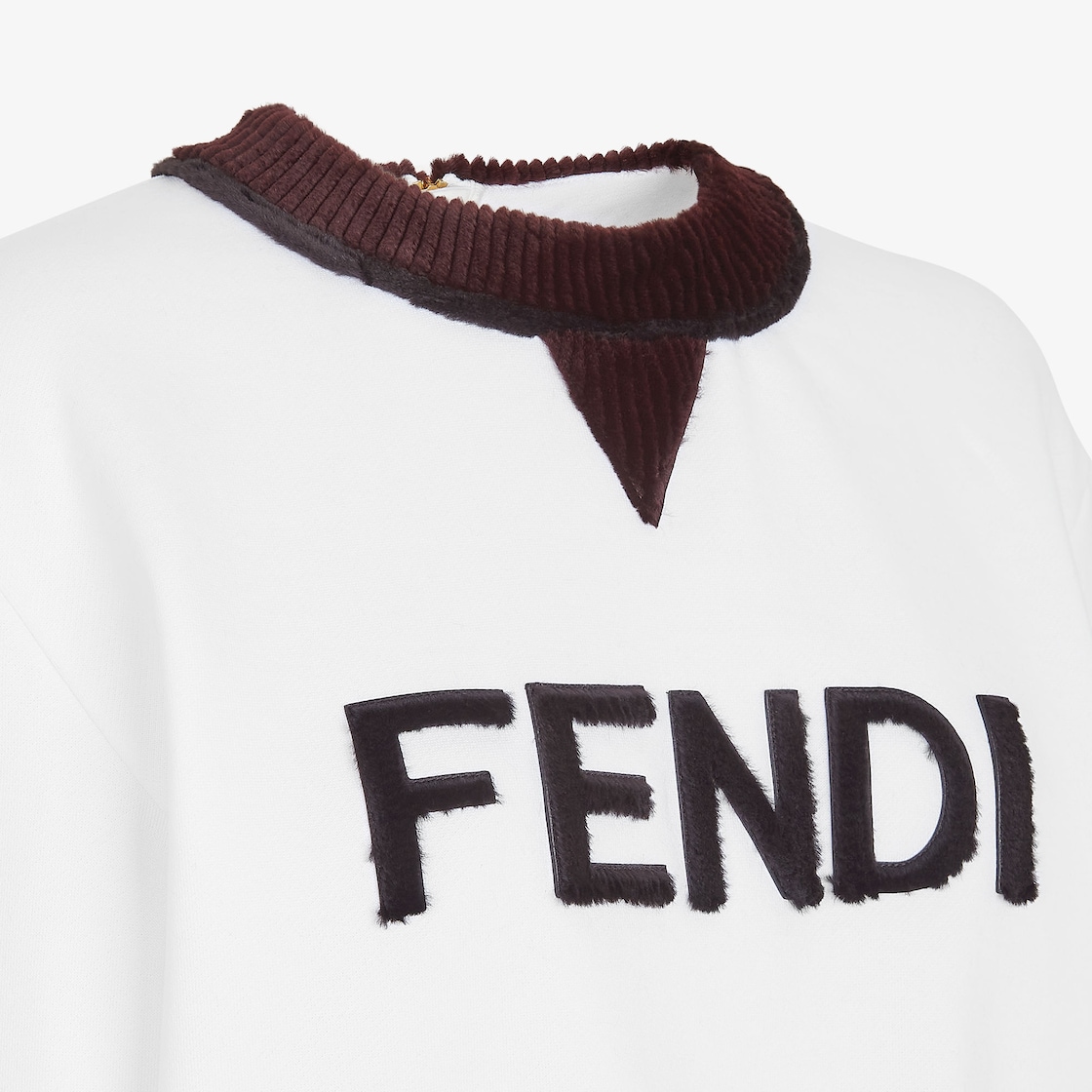 Sweatshirt White jersey and mink sweatshirt Fendi