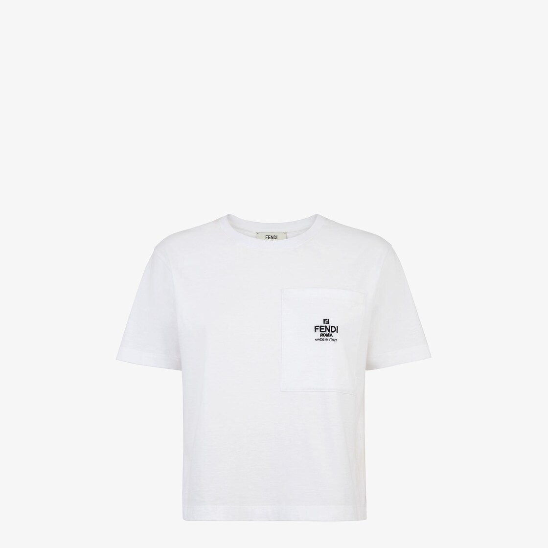 T-Shirt - White jersey T-shirt