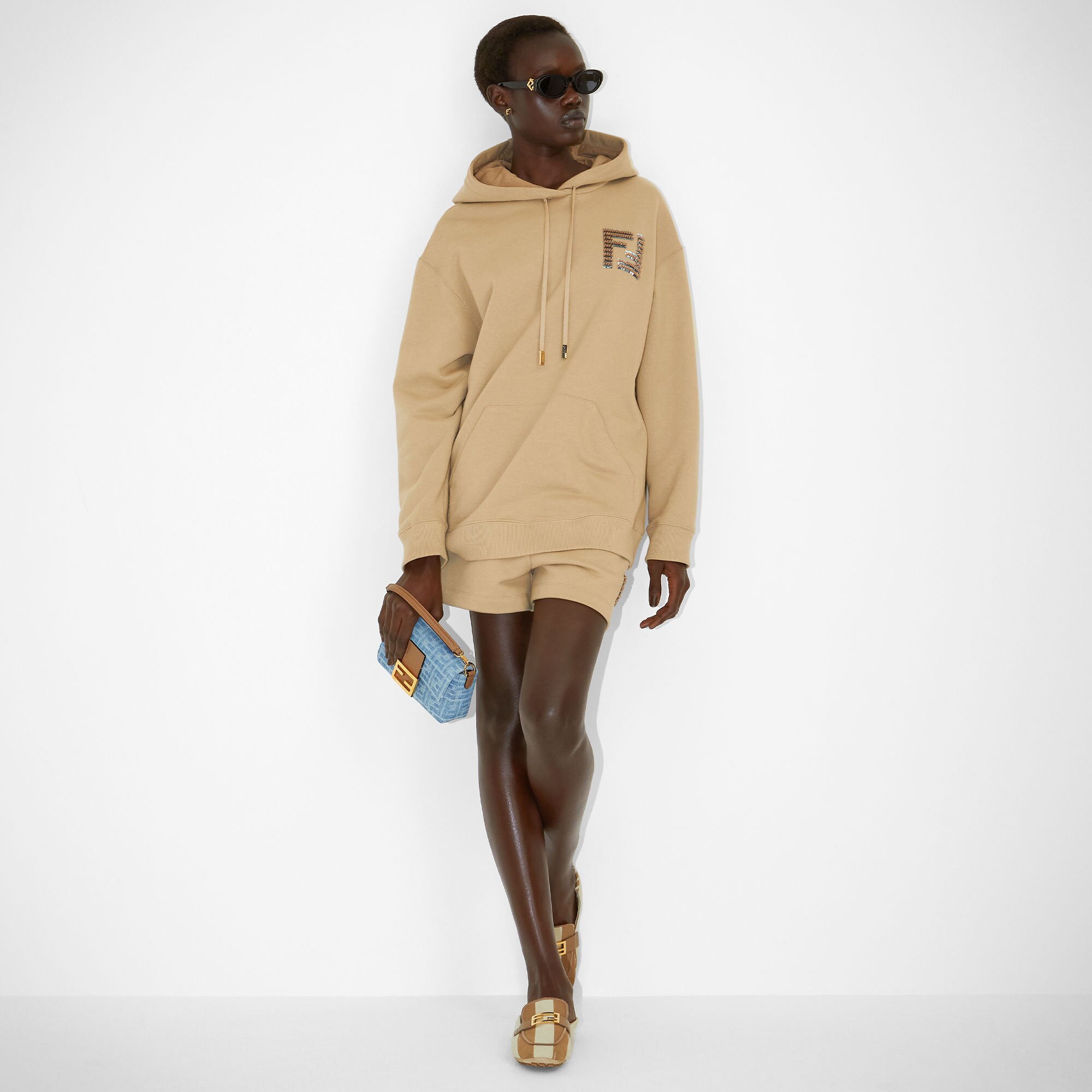 Sweatshirt Cotton Beige | Fendi Sweatshirt Cotton Beige | Fendi