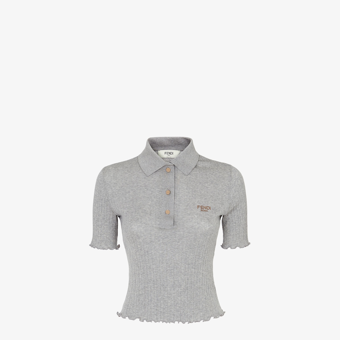 Polo shirt Gray jersey polo shirt Gray - Image 1/3