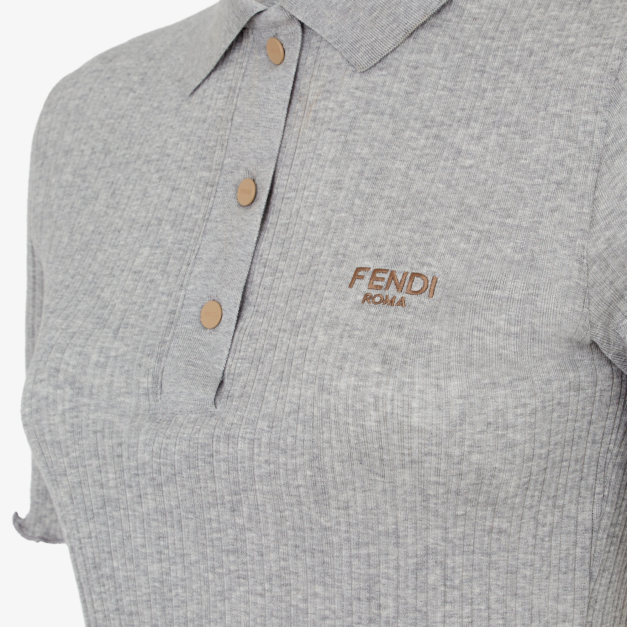 ポロシャツ コットン グレー | Fendi