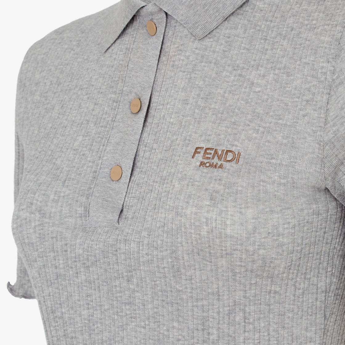 ポロシャツ コットン グレー | Fendi ポロシャツ コットン グレー | Fendi