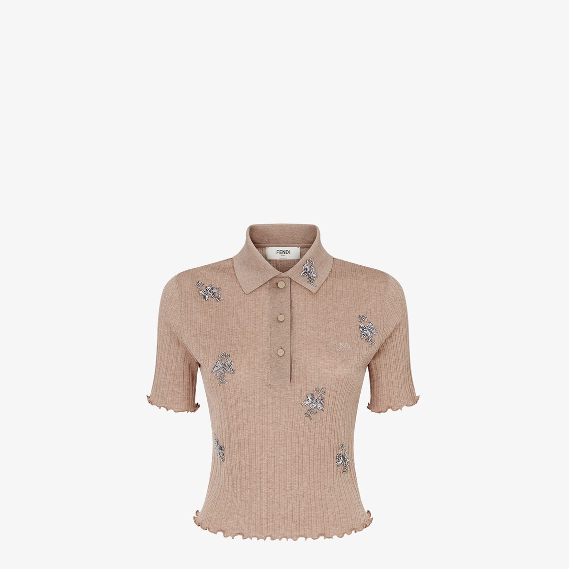 Polo shirt Brown jersey polo shirt Brown - Image 1/4