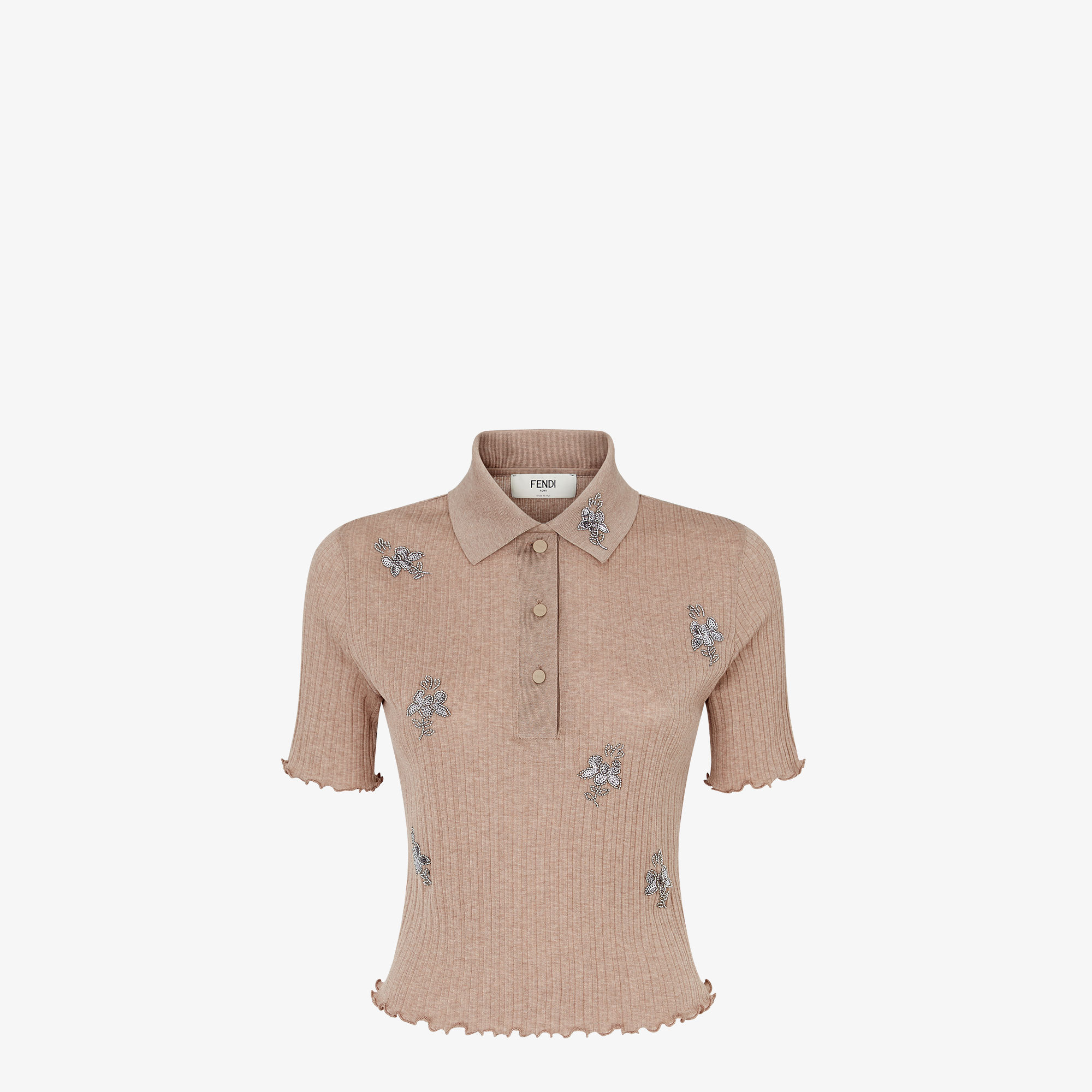 Tシャツ・カットソー FENDI Women Tops FS9715ASNIF1RX9 Brown T-Shirt Cotton Brown | Fendi