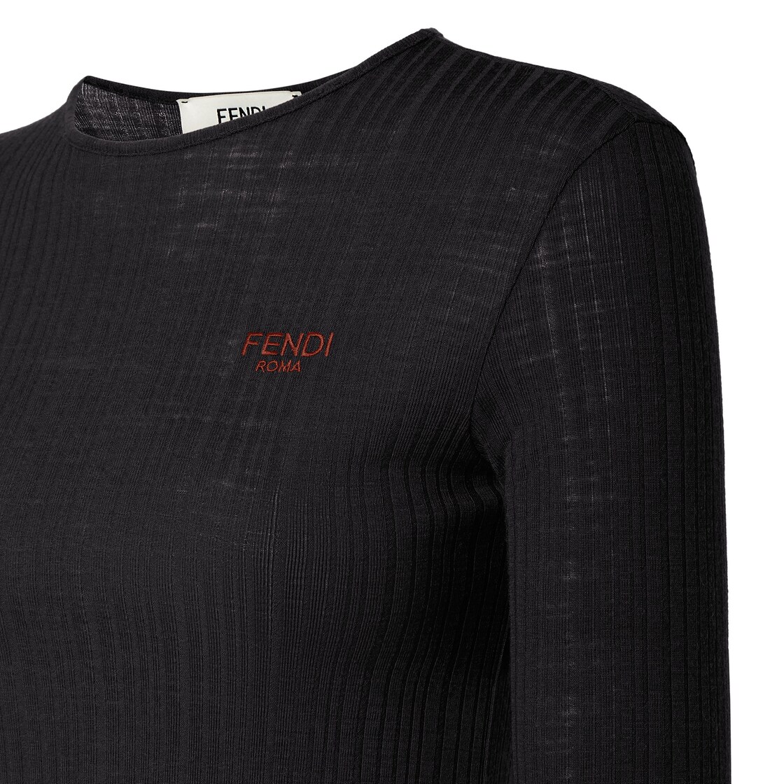 Jumper Black cotton jumper Black - Image 3/4