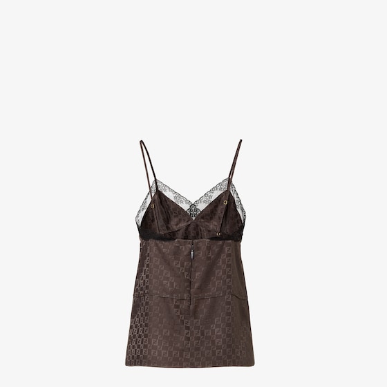 Fendi Sleeveless top with sweetheart neckline and thin shoulder | Thumbnail 2