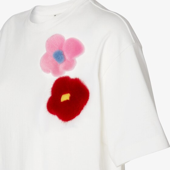 Fendi Regular-fit T-shirt with crew neck and short sleeves | Thumbnail 3