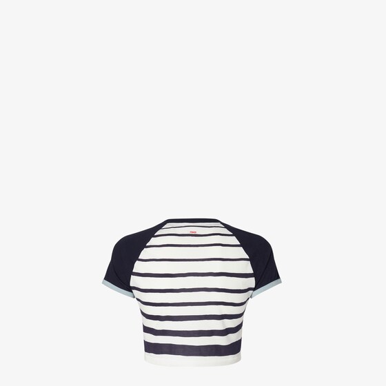 Fendi Cropped T-shirt with round neck and short raglan sleeves | Thumbnail 2