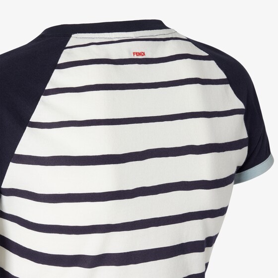 Fendi Cropped T-shirt with round neck and short raglan sleeves | Thumbnail 3