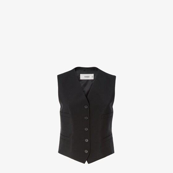 Fendi Gilet In Black