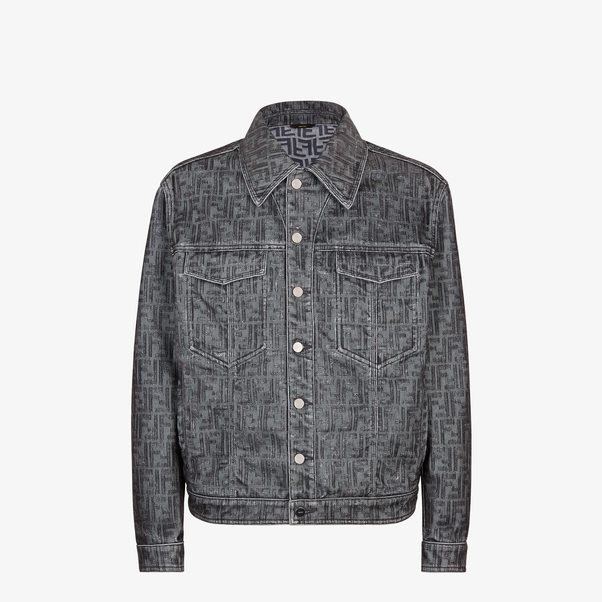 Jeans Jacket Denim Grey | Fendi