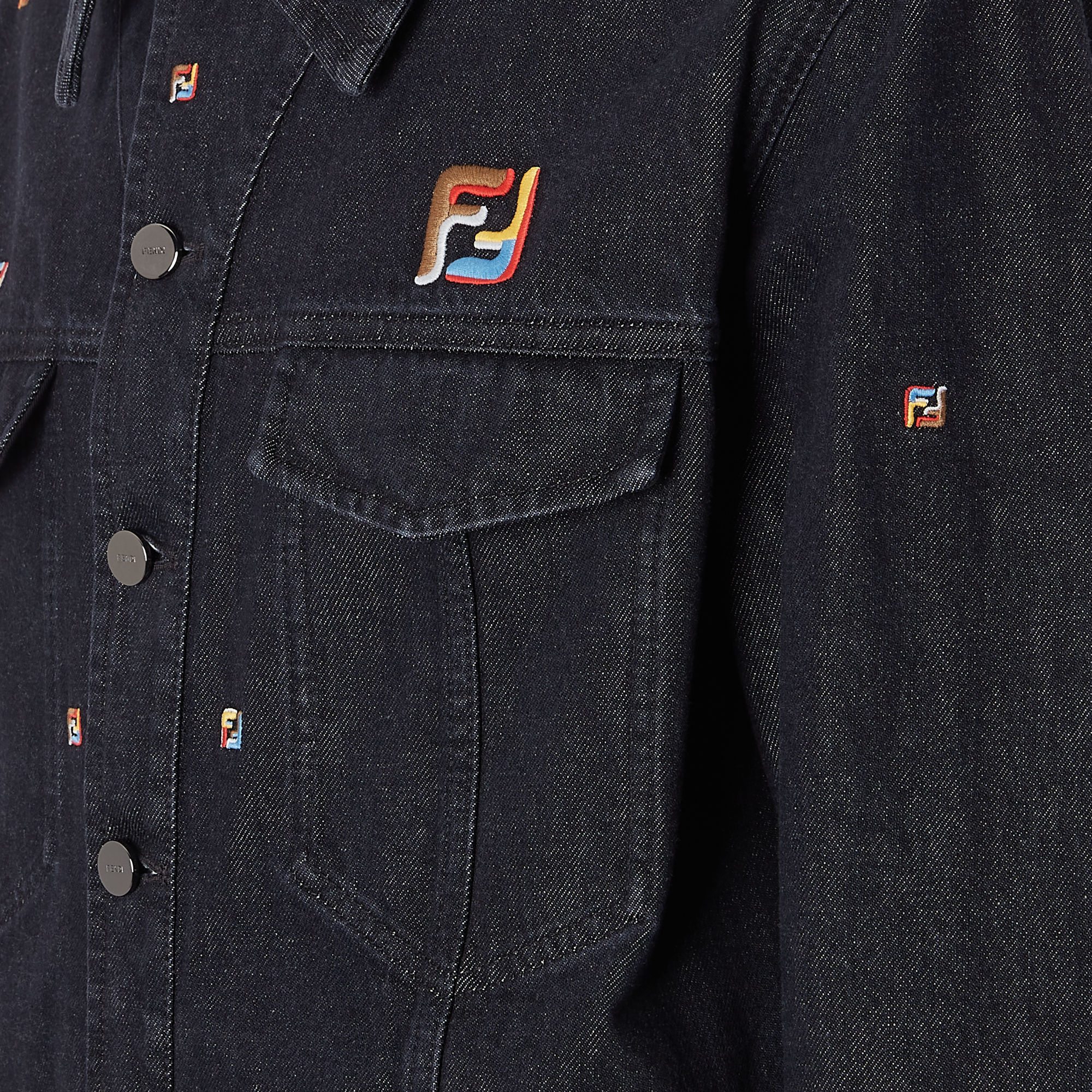 デニムジャケット デニム ブラック | Fendi デニムジャケット デニム ブラック | Fendi
