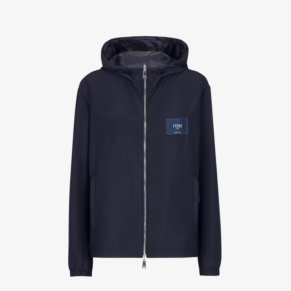 Windbreaker - Blue nylon jacket | Fendi