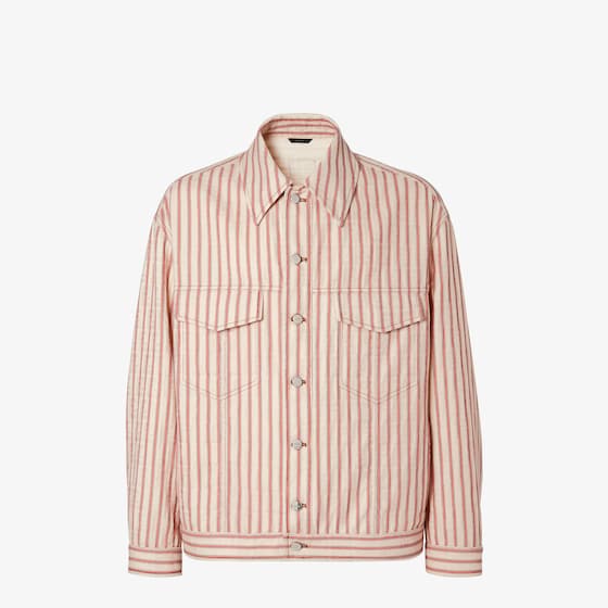 Fendi Oversized jacket with shirt collar and flap pockets on