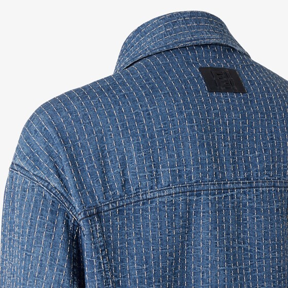 Fendi Oversized jacket with shirt collar and flap pockets on | Thumbnail 3