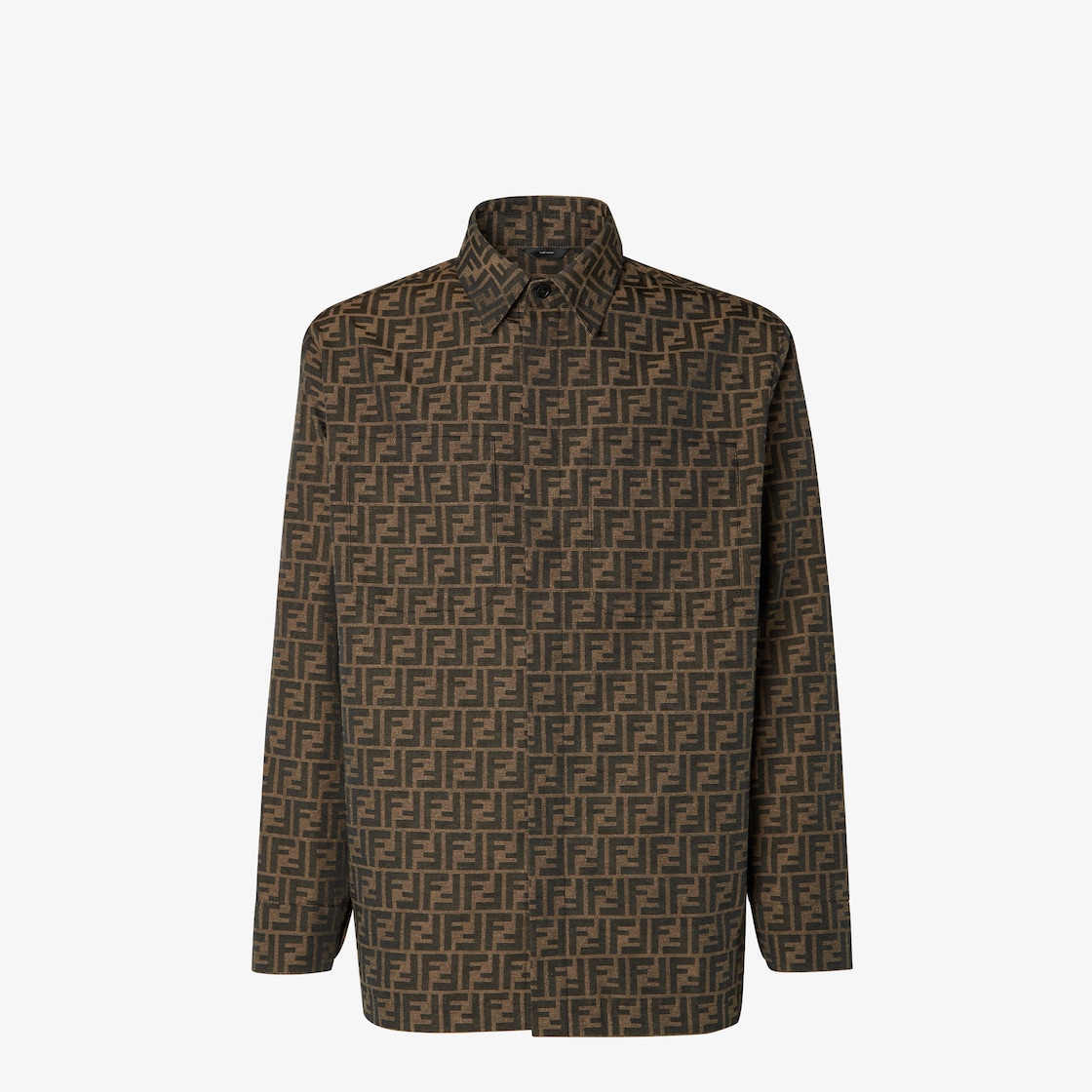 Blouson FF jacquard fabric jacket Brown - Image 1/5