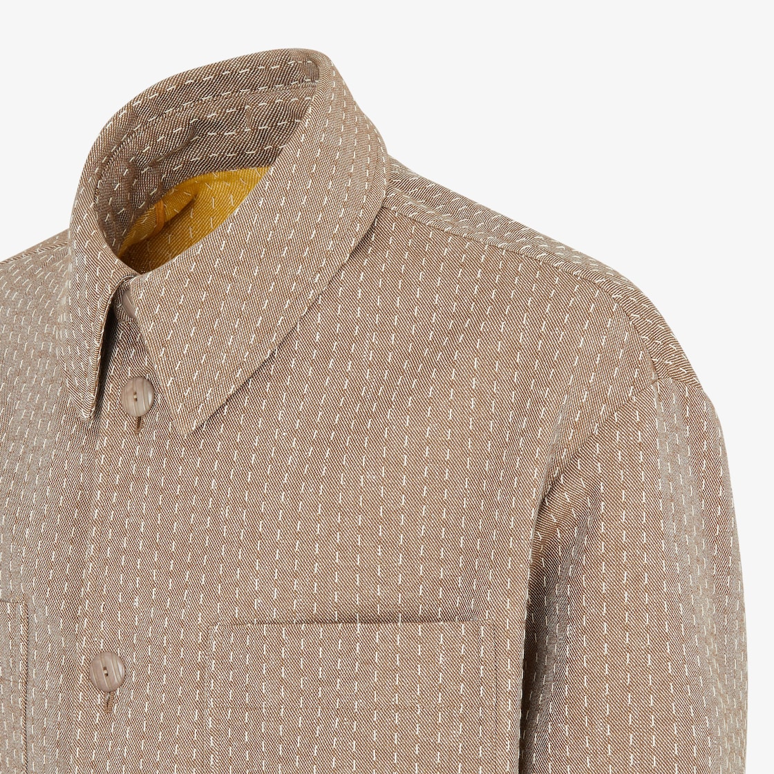 Blouson Beige jacquard Go-To Jacket with stitching Beige - Image 3/4