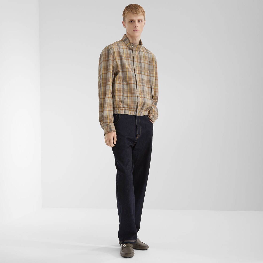 Blouson Beige checked cotton blouson Multicolor - Image 4/4