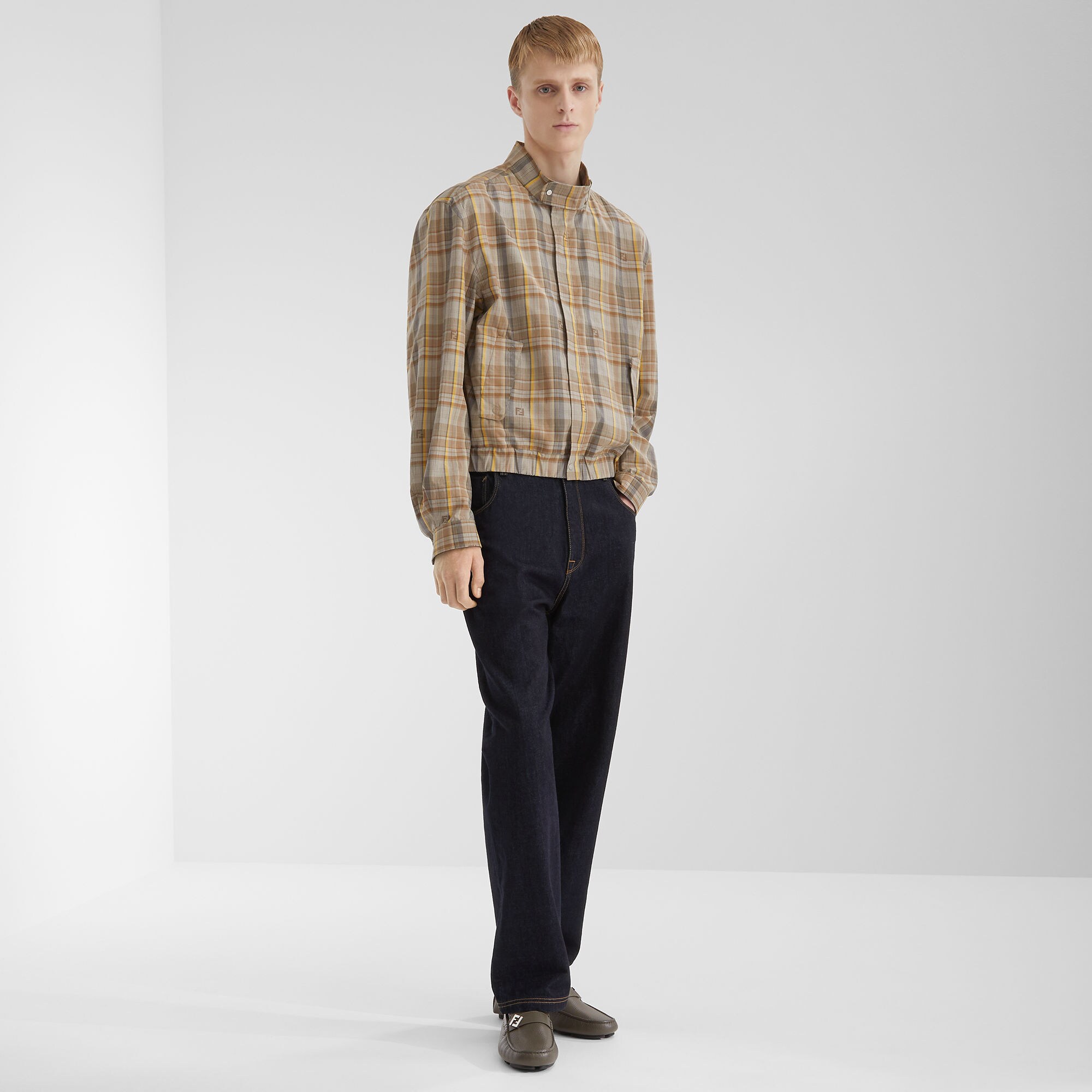 FENDI フェンディ Striped blouson コットン シルク ブルゾン Fendi Striped Blouson | italist