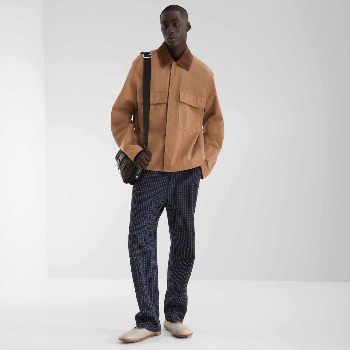 Blouson Brown canvas blouson Brown - Image 5/5