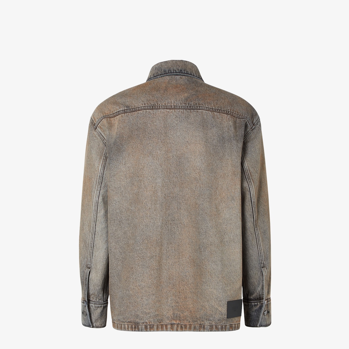 Shirt Brown overdyed denim shirt Brown - Image 2/4