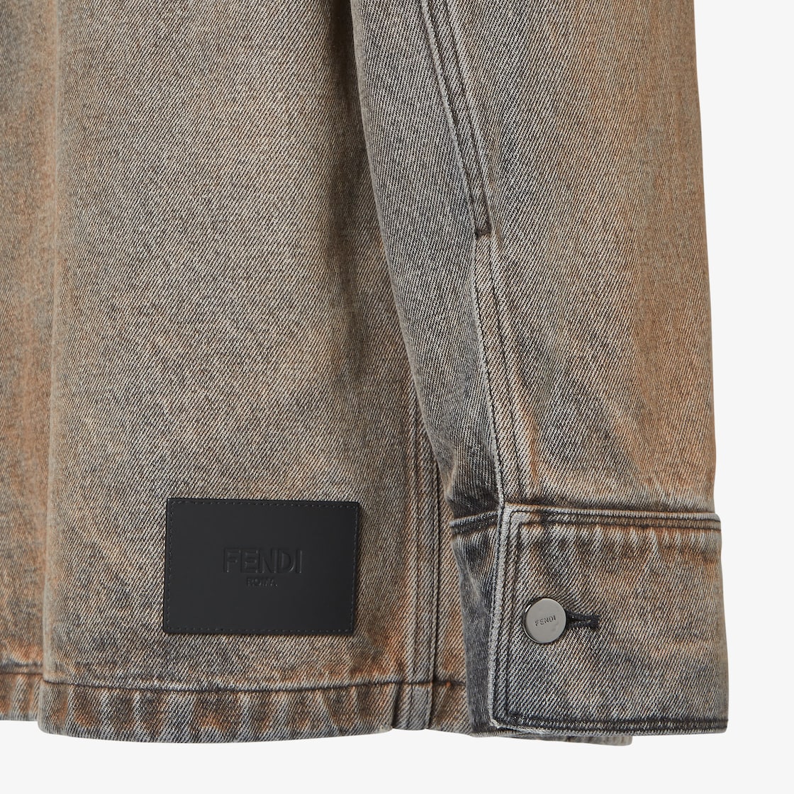 Shirt Brown overdyed denim shirt Brown - Image 3/4