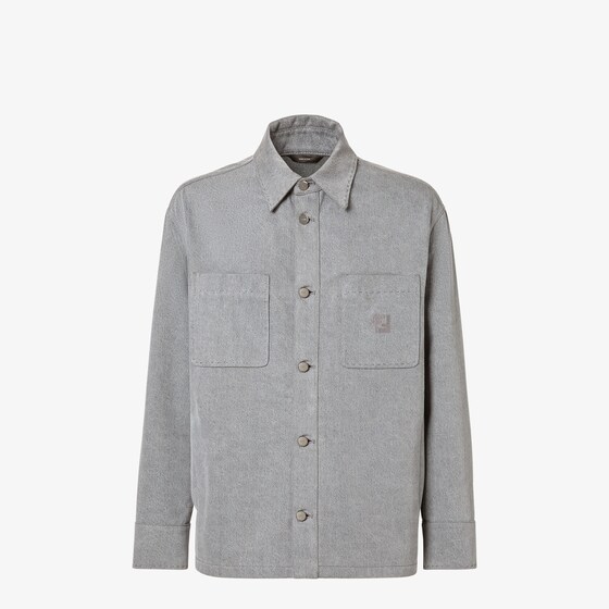 Fendi Go-To single-breasted jacket with shirt collar and patch
