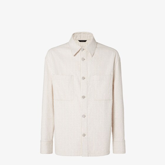 Fendi Go-To single-breasted jacket with shirt collar and patch