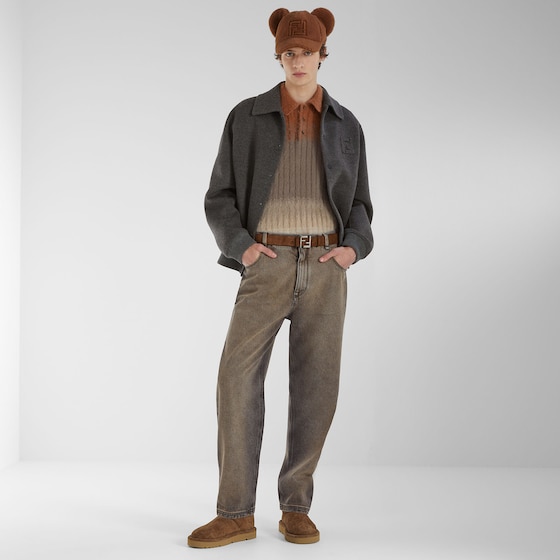 Fendi Single-breasted blouson jacket with shirt collar | Thumbnail 4