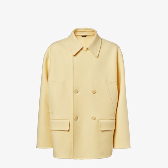 Fendi Caban Coat Coats And Trench Coats Yellow In Yellow