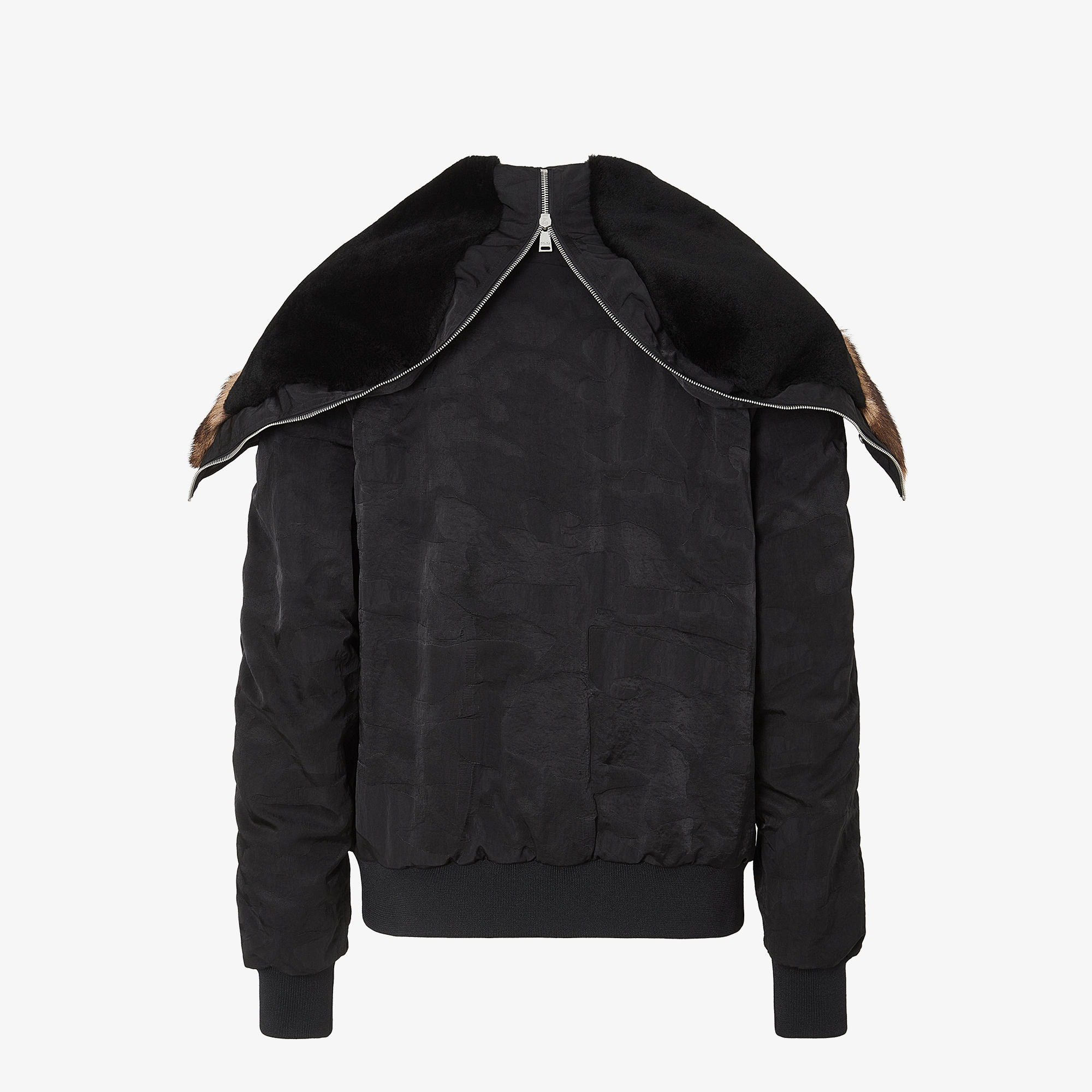 펜디 블루종 블랙 패치워크 나일론 봄버 재킷 FW1466AME6F0QA1