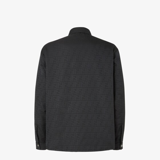 Fendi A long-sleeved blouson made from black FF Zucca jacquard | Thumbnail 2