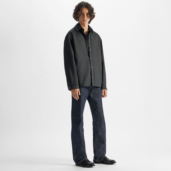 Fendi A long-sleeved blouson made from black FF Zucca jacquard | Thumbnail 4