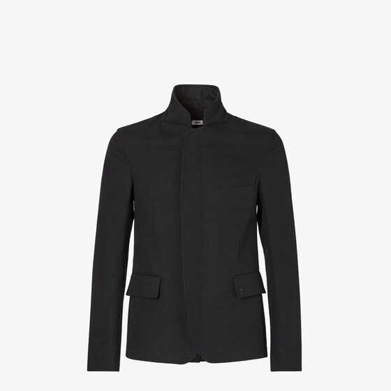 Fendi Slim-fit equestrian jacket with a high collar and breast