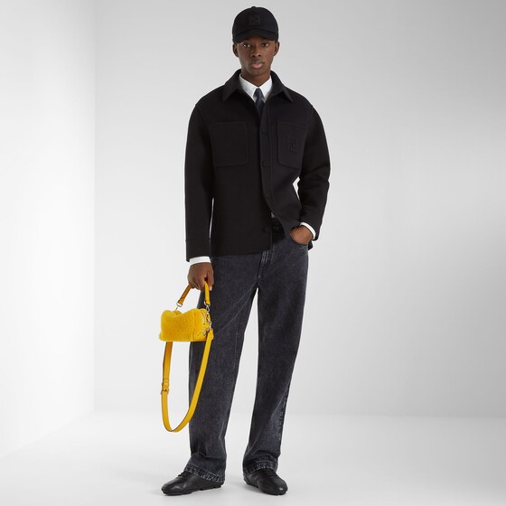 Fendi Single-breasted blouson with shirt collar and long sleeves | Thumbnail 4