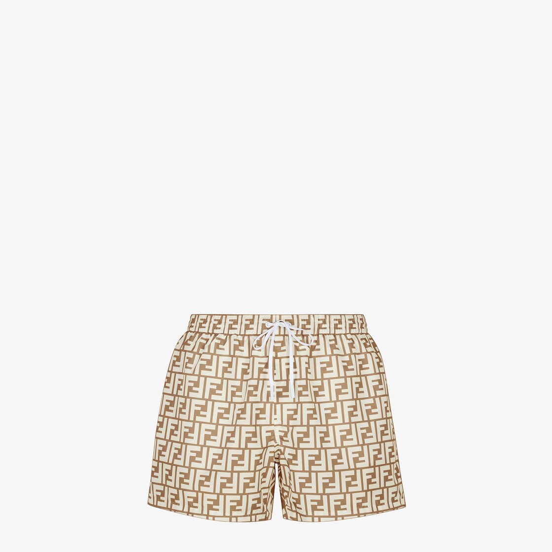 Swim Shorts Beige fabric shorts Fendi