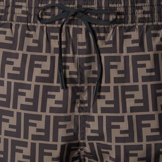 Fendi Swim shorts with elasticated waistband and drawstring | Thumbnail 3